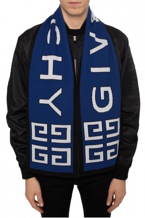 Szal z wyszytym wzorem z logo, zdjęcie 2 Szal z wyszytym wzorem z logo od Givenchy
